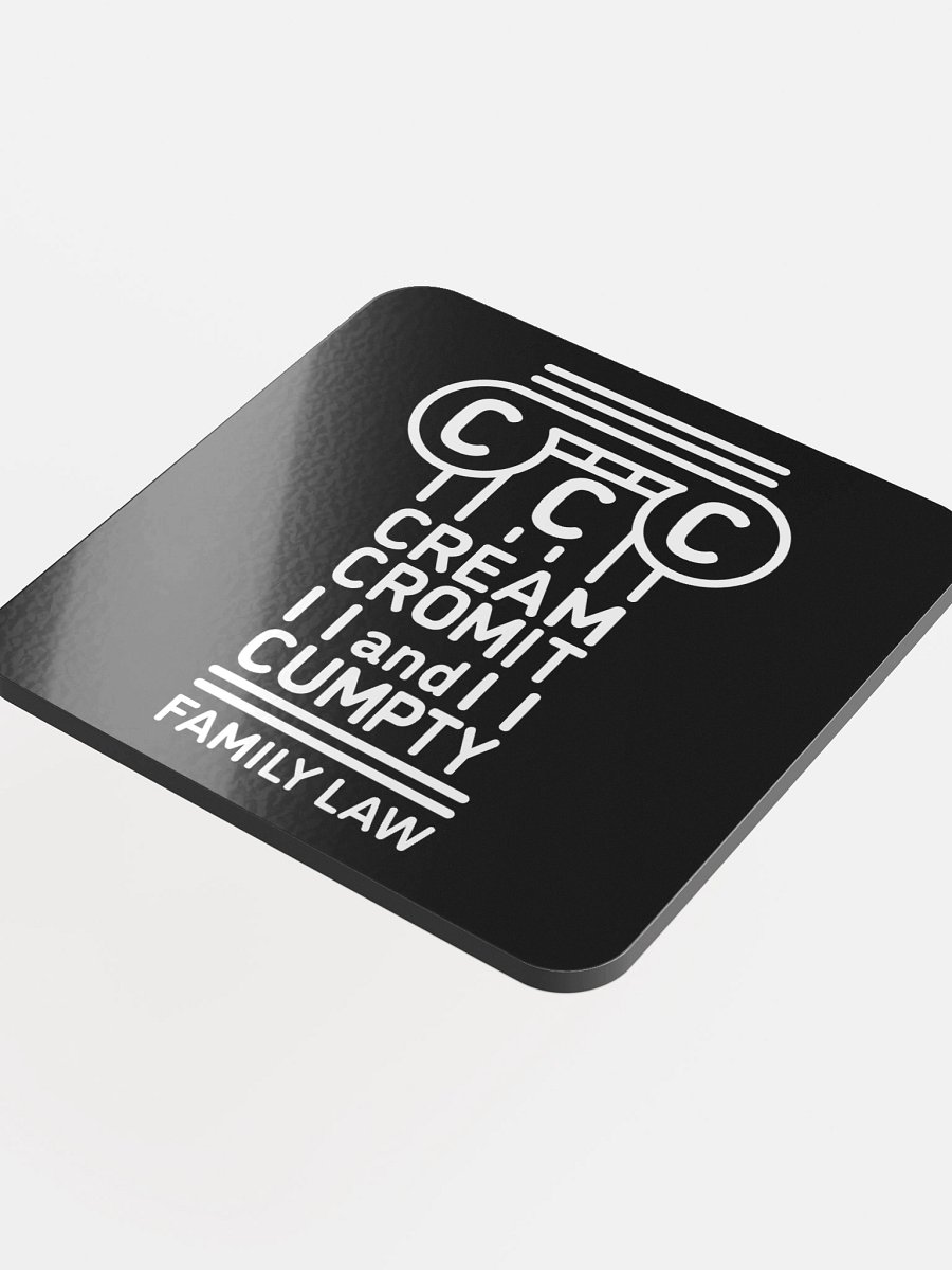 CREAM CROMIT & CUMPTY Family Law Coaster product image (4)