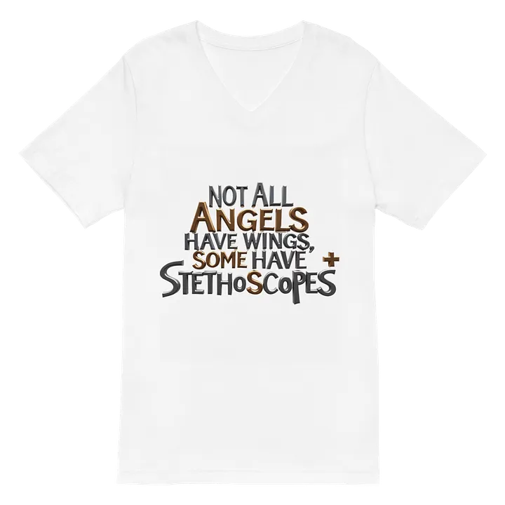Stethoscope Angel V-Neck Tee product image (2)