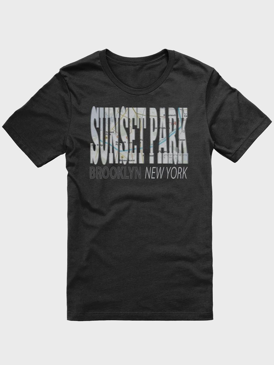 Fun Cool Sunset Park Brooklyn New York with Subway Map T-Shirt product image (3)