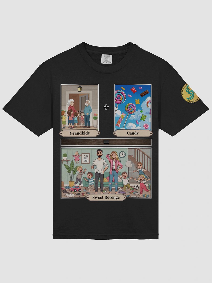 Grandkids + Candy = Sweet Revenge (Both) Comfort Colors Garment-Dyed Heavyweight T-Shirt Colors (1) product image (3)