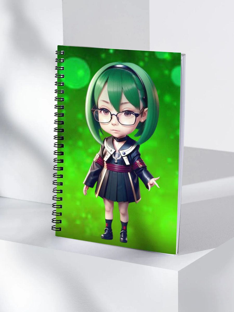 (GREEN CHIBI) K Spiral Notebook product image (4)