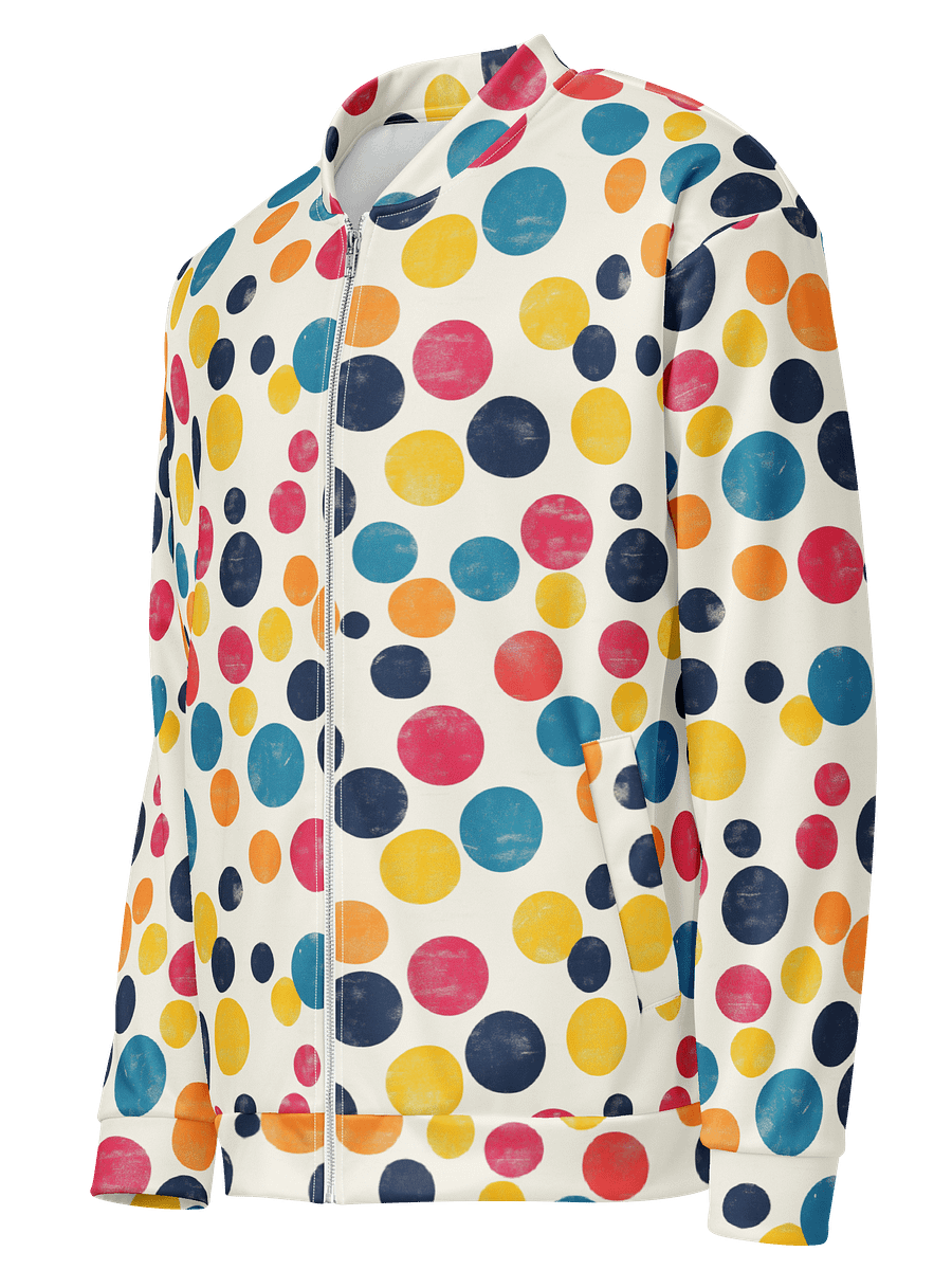 Polka Dot Illusion Vintage Retro Unisex Bomber Jacket product image (2)