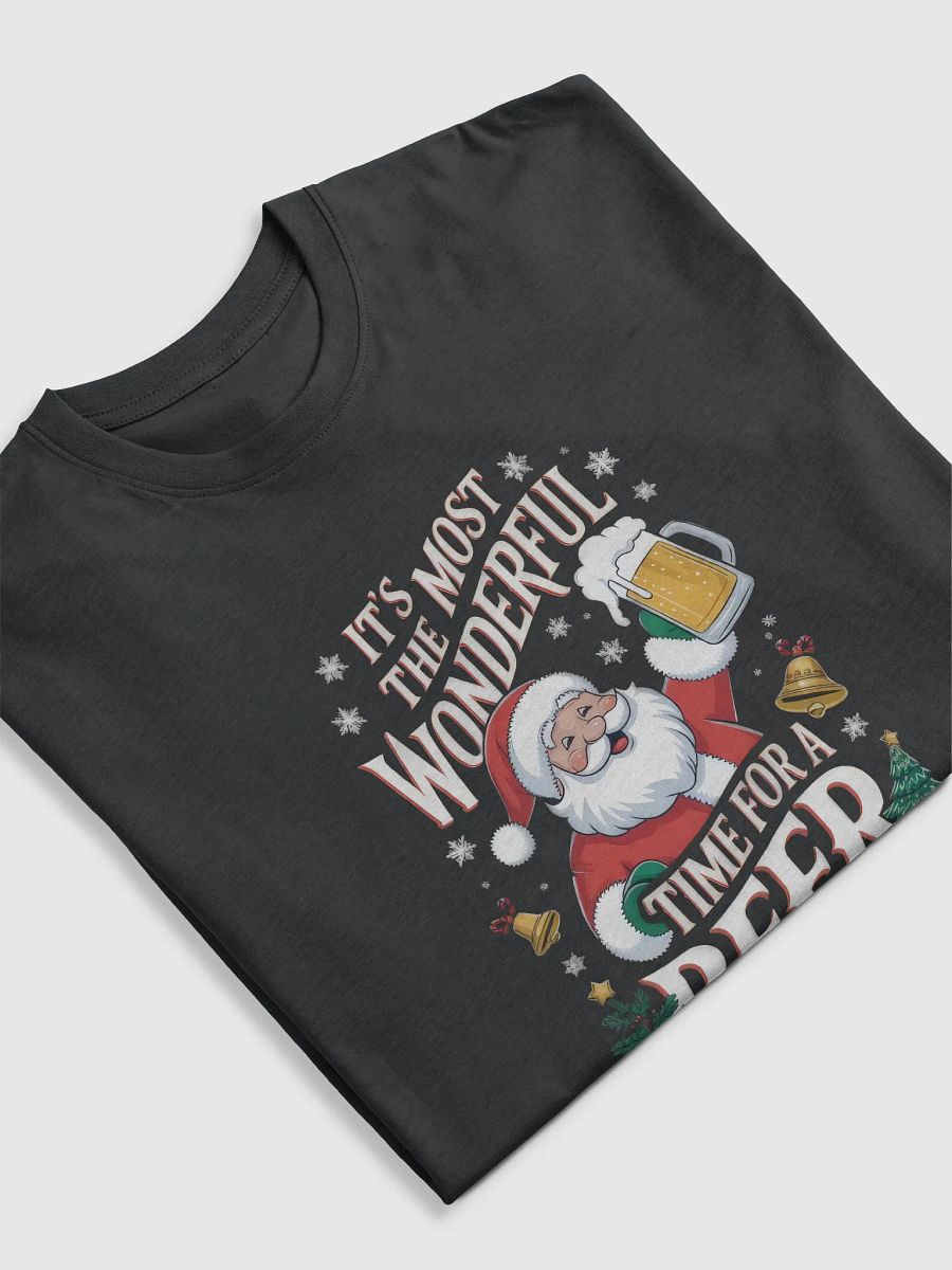 Santa’s Holiday Cheers Cotton Heritage Men's Premium Heavyweight Tee product image (5)