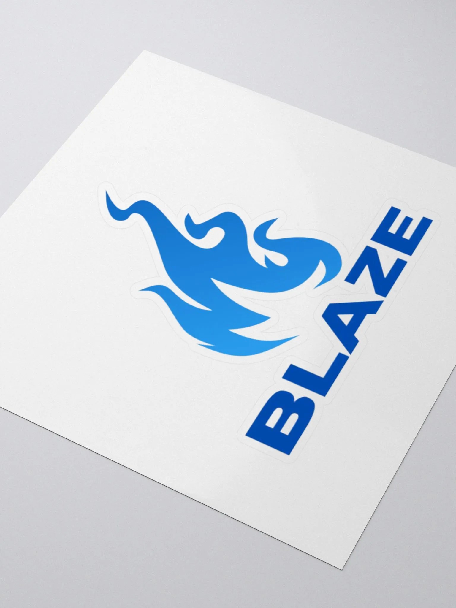 kiss cut blaze logo sticker product image (8)