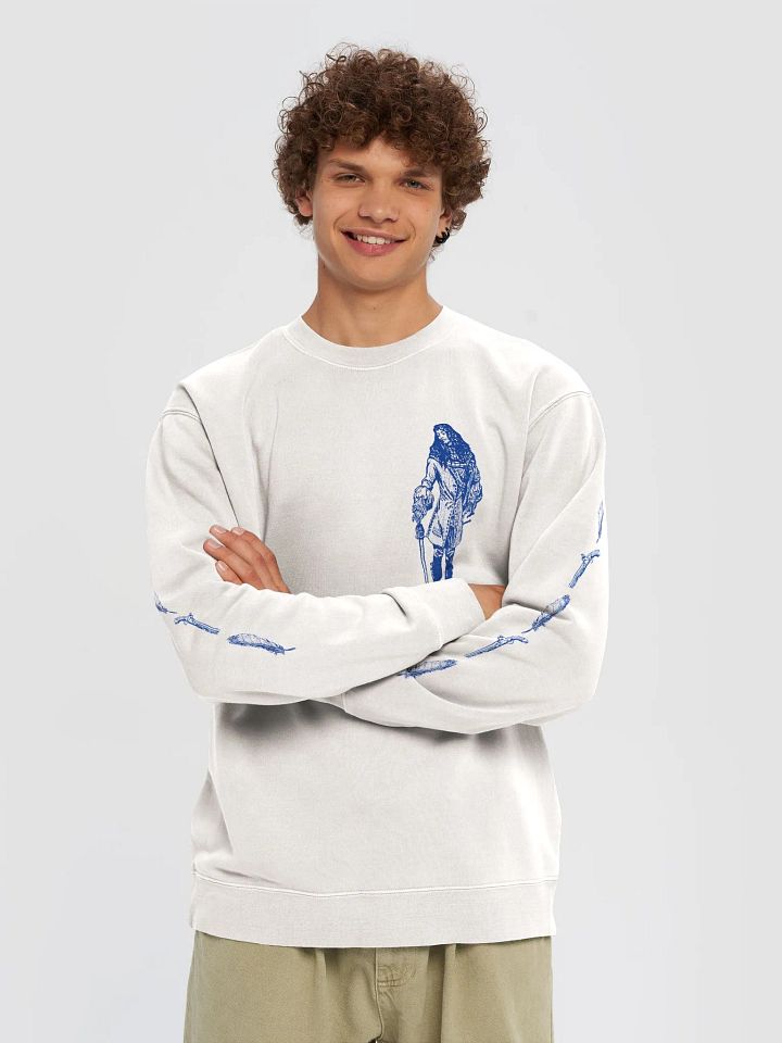 The Ship's Poet Sweatshirt In Colonial Porcelain product image (2)