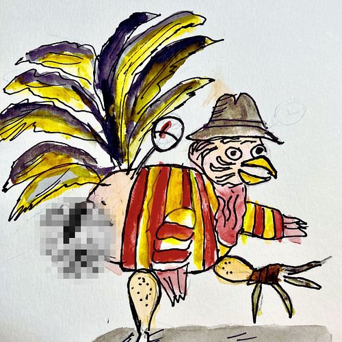 This was for the @creamofegbert stream I was a guest on tonight. The prompt was Movie Villain Turkeys. There wad also Turkeys...