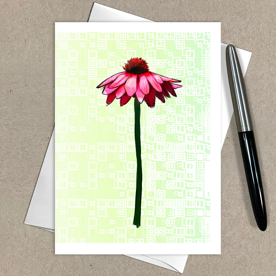 Cherry Daisy Greeting Cards, Lime, Assorted All Occasion Note Cards, 5x7 inch, Blank Inside, with Envelopes product image (4)