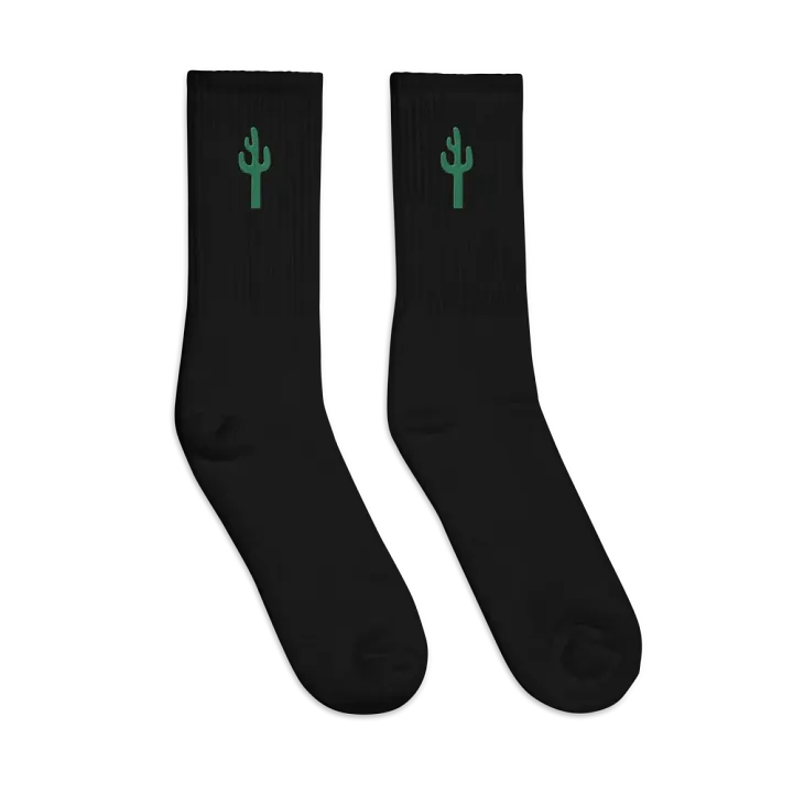 Embroidered cactus socks product image (2)
