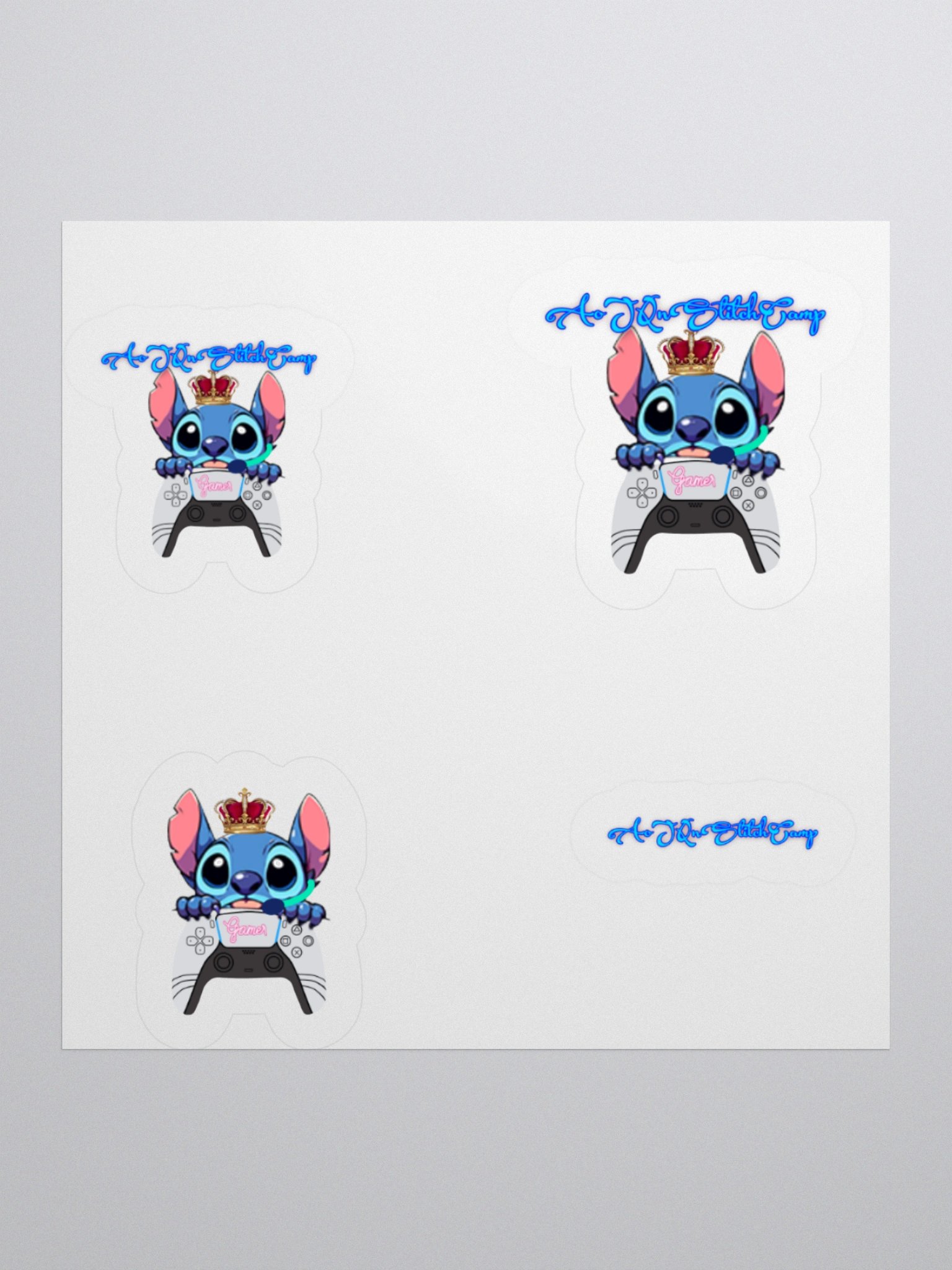 Royal Gamer Stitch Stickers product image (2)
