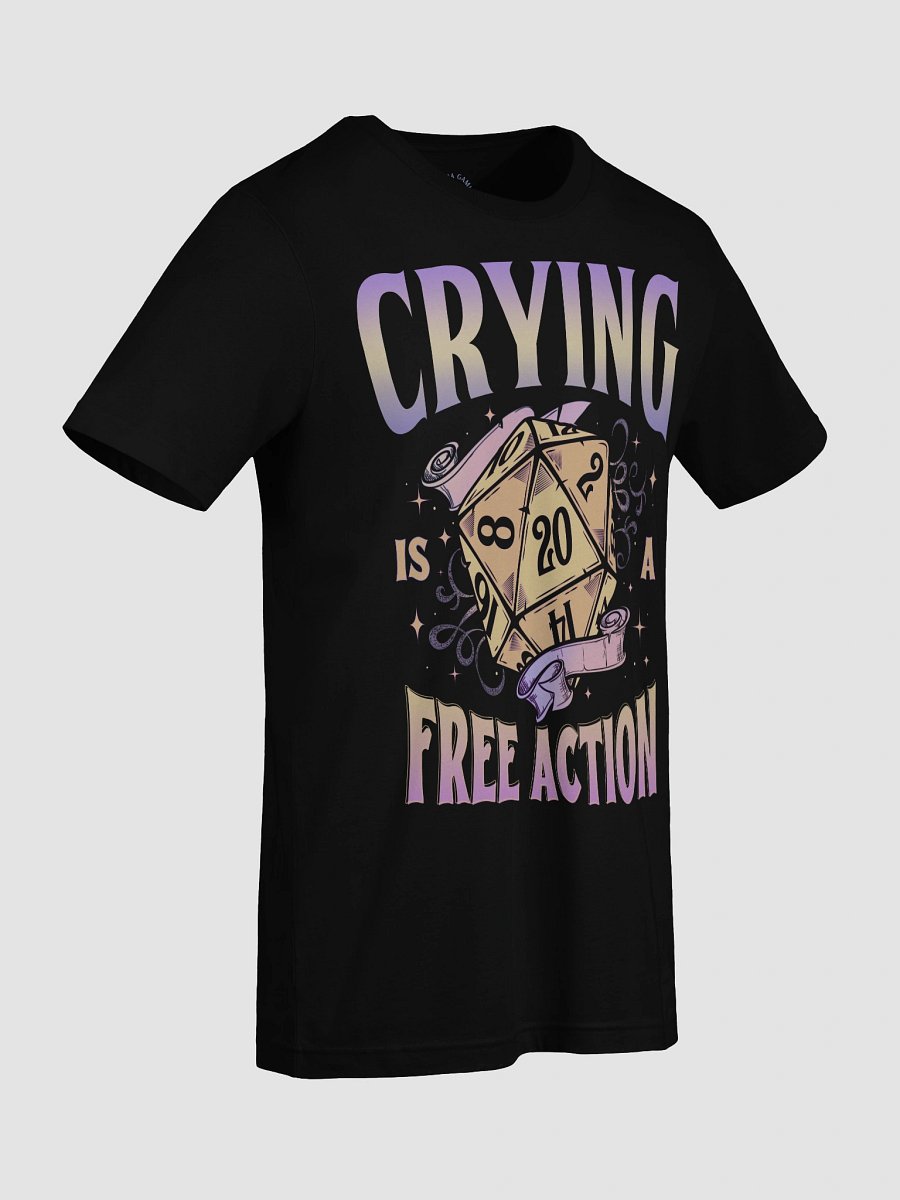 Crying is a Free Action D20 Graphic Tee product image (99)