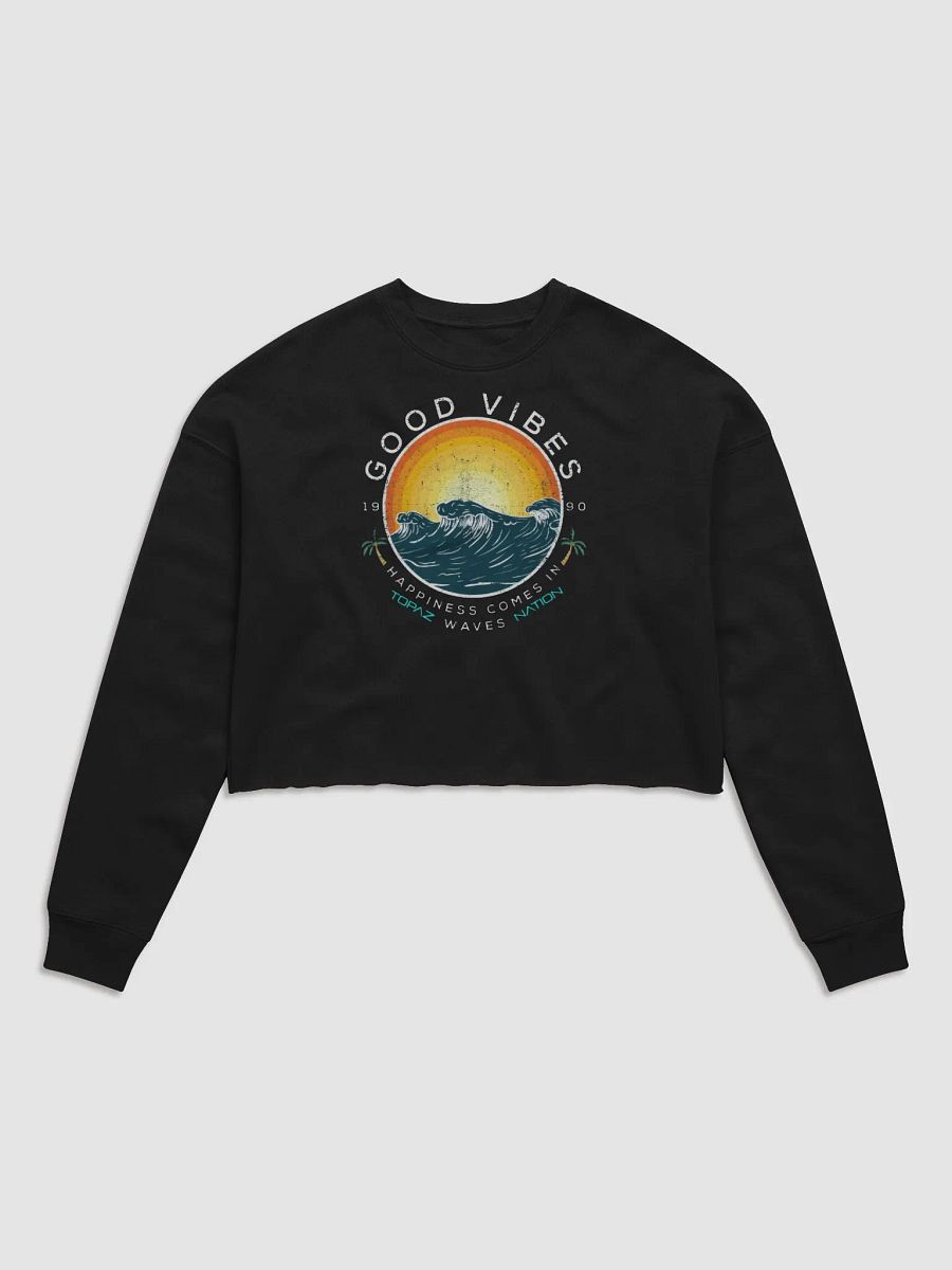Topaz Nation Good Vibes Cropped Sweater product image (4)