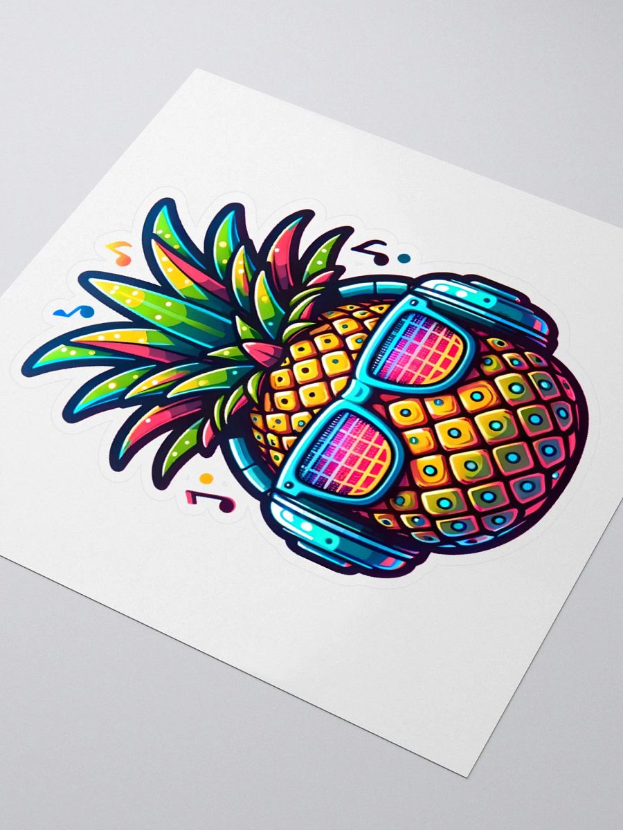 Raver Pineapple with Headphones Sticker product image (3)