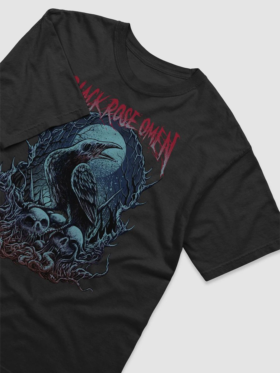 Black Rose Omen Raven T-shirt (Front & Back) product image (3)