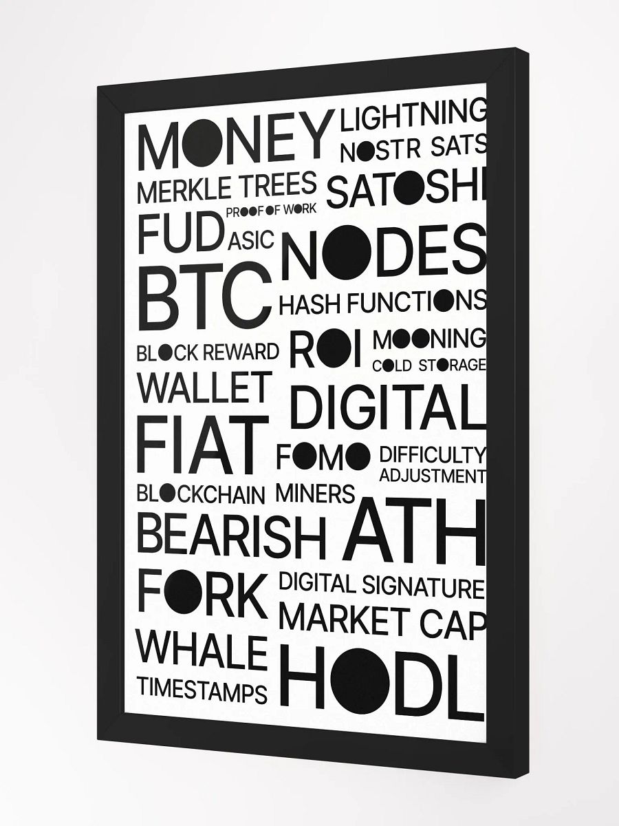 Bitcoin Universe Poster [framed] product image (2)