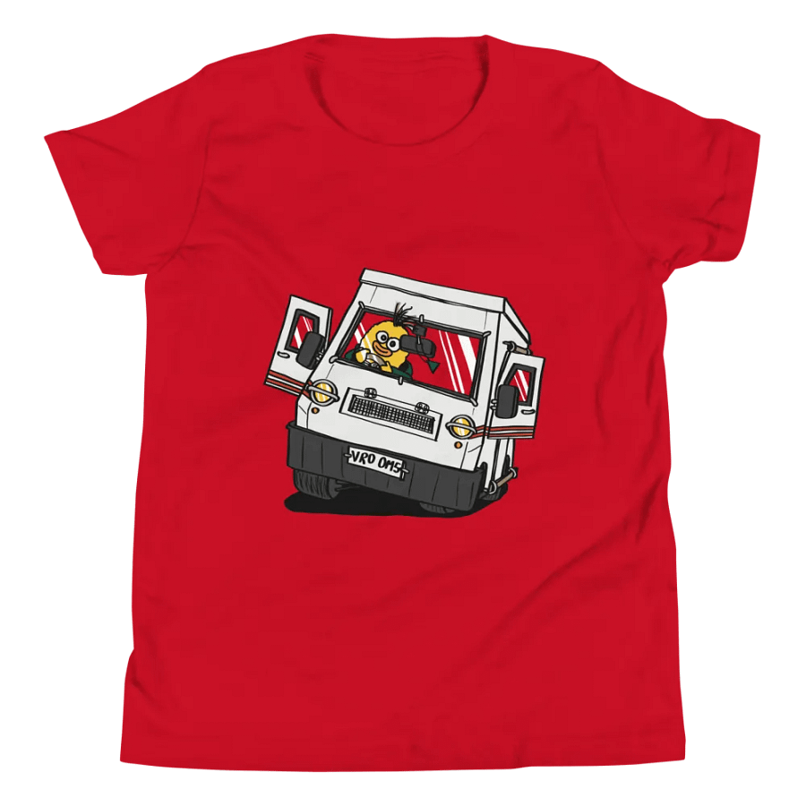 Wheelie Yellow Driving Youth T (front and back print!) product image (40)