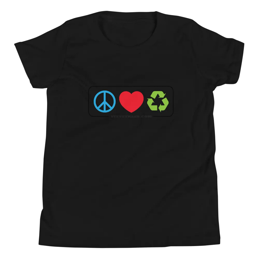 Peace, Love, and Recycle - Youth T-Shirt product image (4)