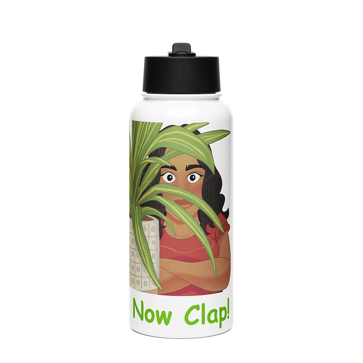 Now Clap! Water Bottle with Straw Lid product image (1)