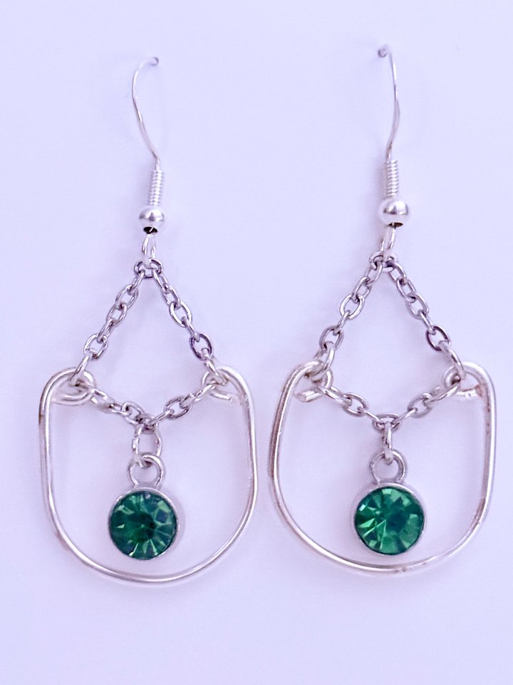 MFD-00281 | Peridot-Esque Ornate Earrings | Sterling Silver Hooks | Handmade Jewelry by Monique Faella Designs™ product image (1)