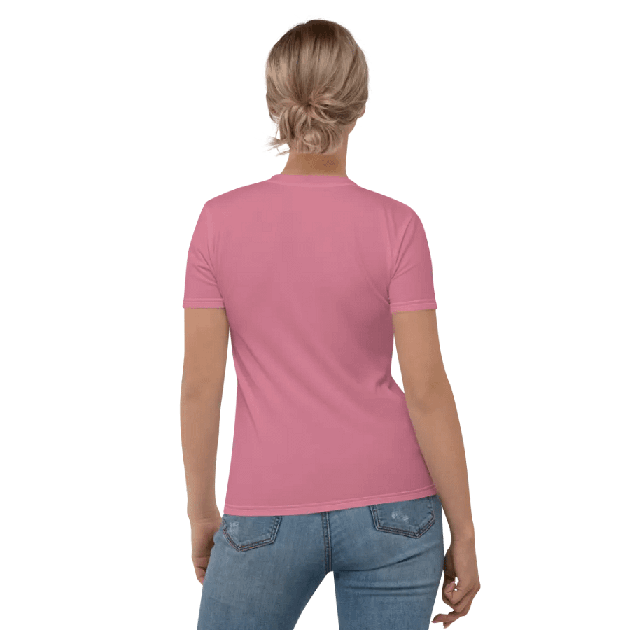 Plain Dusty Pink Light Summer Women's Crewneck Polyester Heavyweight Premium T-Shirt by Treasure Pie product image (8)