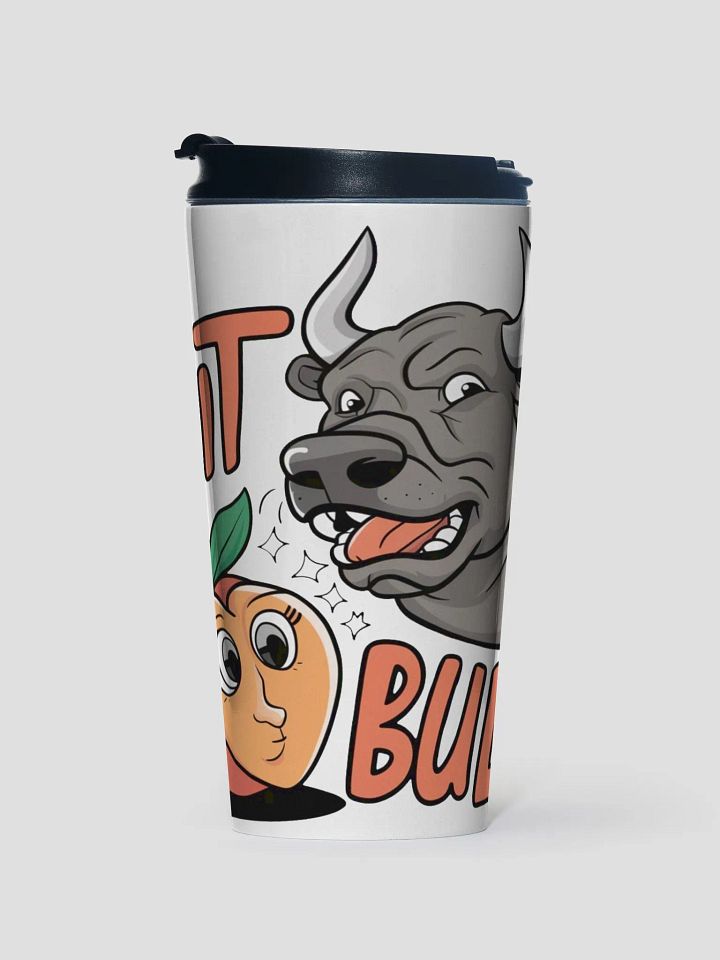 Pit Bull: Peach Pit and Bull Stainless Steel Travel Mug Design product image (1)