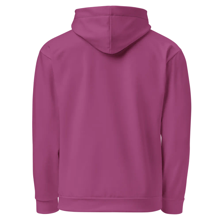 Plain Plum Purple True Summer Unisex Recycled Polyester Heavyweight Premium Hoodie by Treasure Pie product image (2)