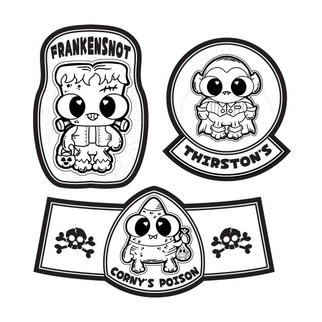 Halloween Bottle Labels product image (2)