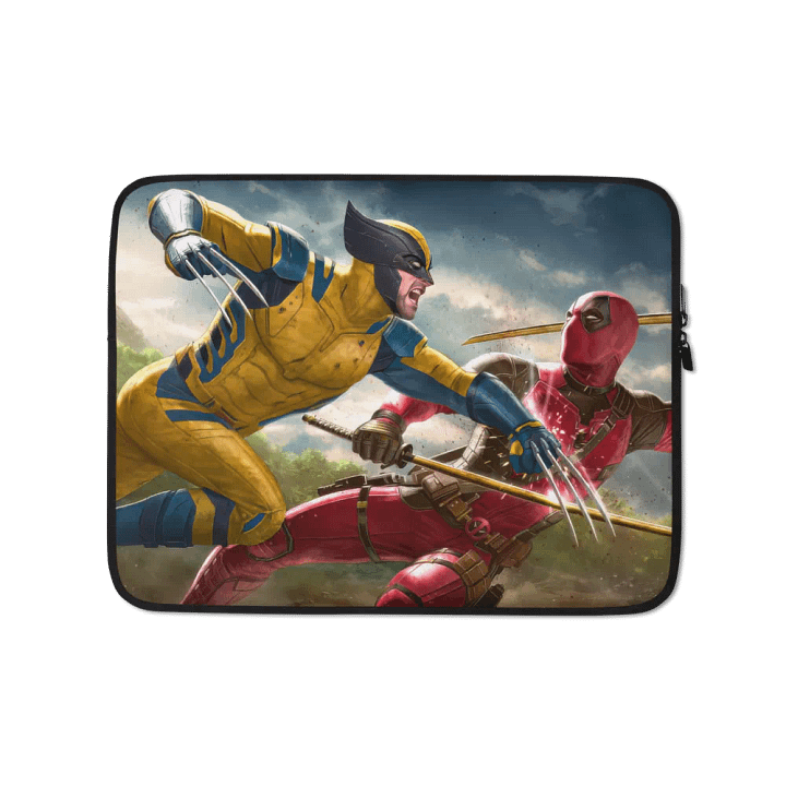 Epic Wolverine & Deadpool Laptop Sleeve product image (1)