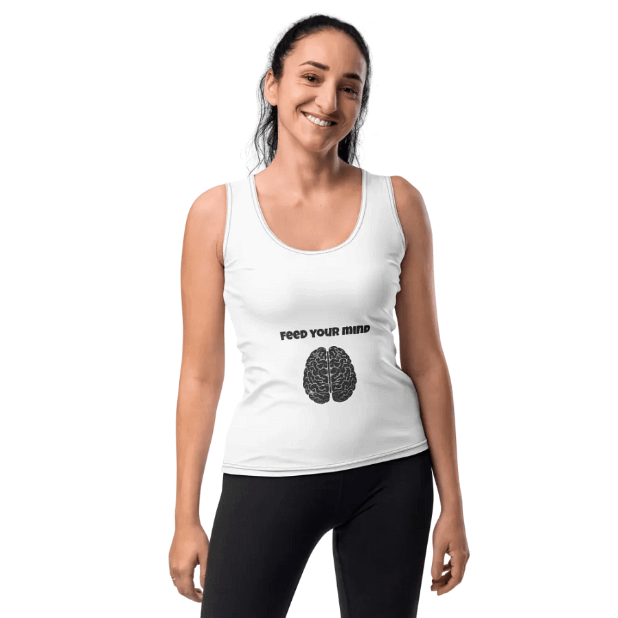 All-Over Print Women's Tank Top - Feed Your Mind product image (10)