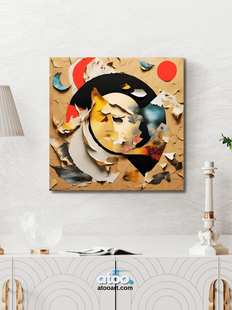 Paper Collection | Between Reality and Imagination-2 | Canvas Art Painting product image (3)