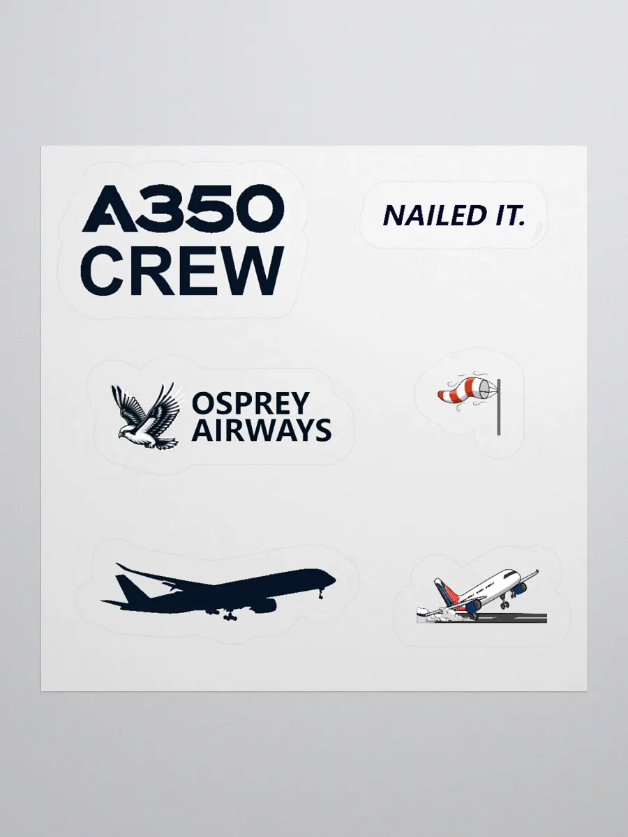 A350 Crew Sticker Set product image (2)