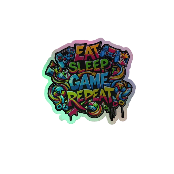 Gamer's Paradise Holographic Sticker Pack product image (2)