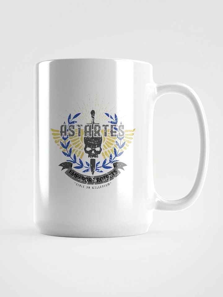 Astartes Retro Badge White Glossy Mug – Warhammer 40K product image (1)