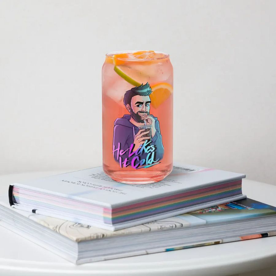 He Likes It Cold Can Glass product image (5)