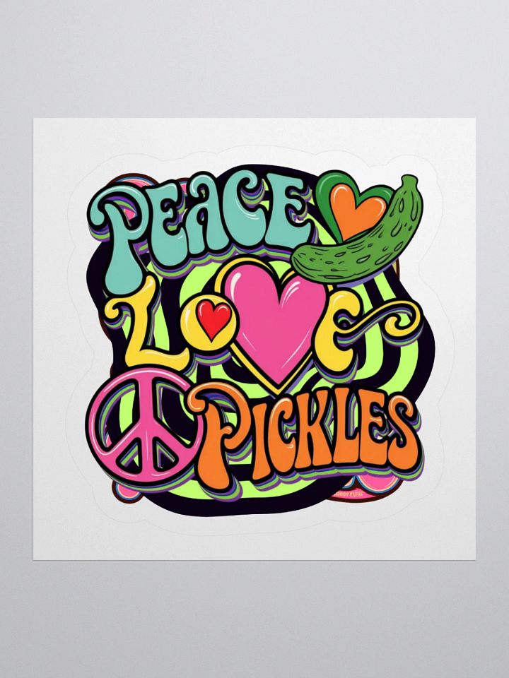 Peace, Love, and Pickles Sticker Set product image (3)