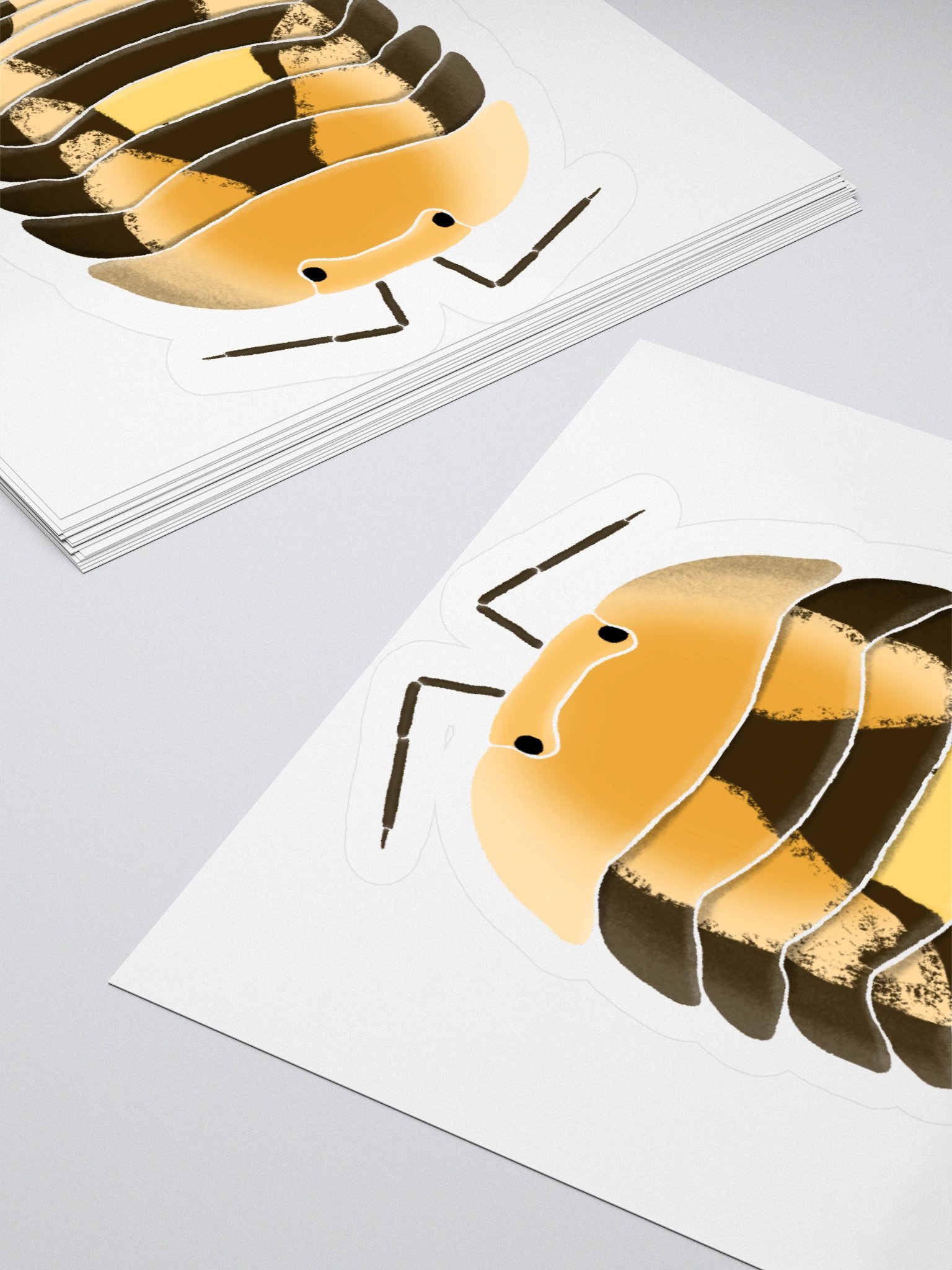 Amber Firefly Isopod Sticker product image (14)
