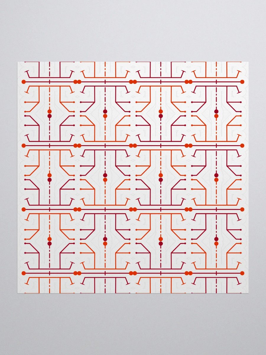 Hieroglyph Abstract Pattern Sticker product image (1)