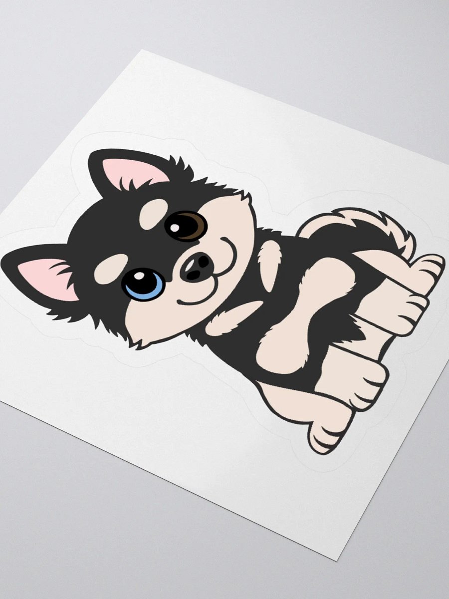 BLACK AND TAN HUSKY PUPPY Sticker product image (7)