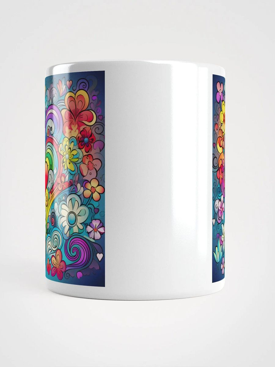Hearts and Flowers in a Rainbow of Colors Mug product image (5)
