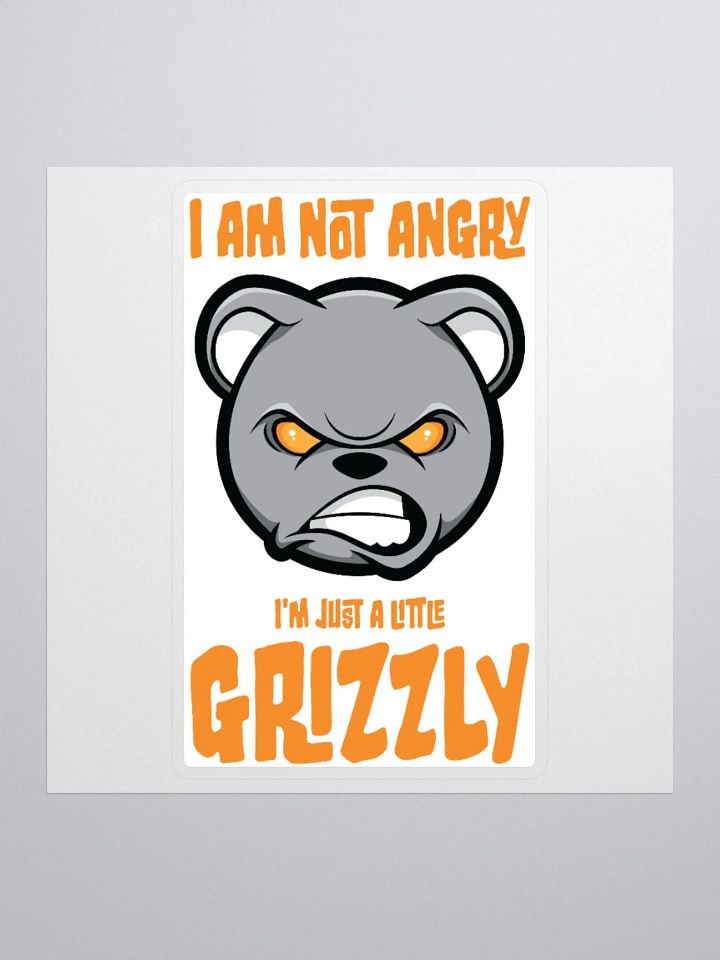 Dark Humour Meets Fairy Tales in the ‘Just a Little Grizzly’ Sticker product image (3)