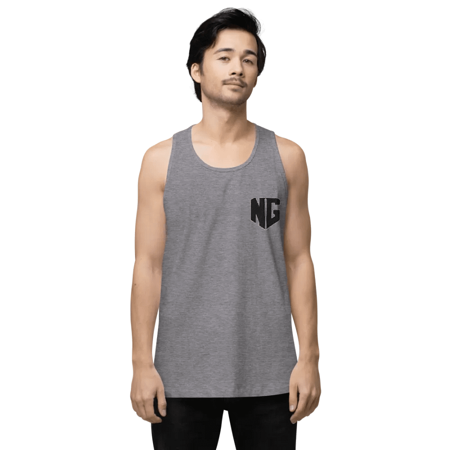 N.E.W. Gaming Muscle Tank - Black Logo (Embroidered) product image (4)