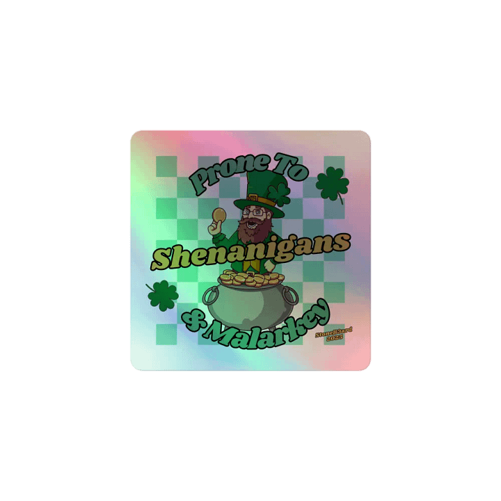 St. Patrick's Day Holo Sticker product image (1)