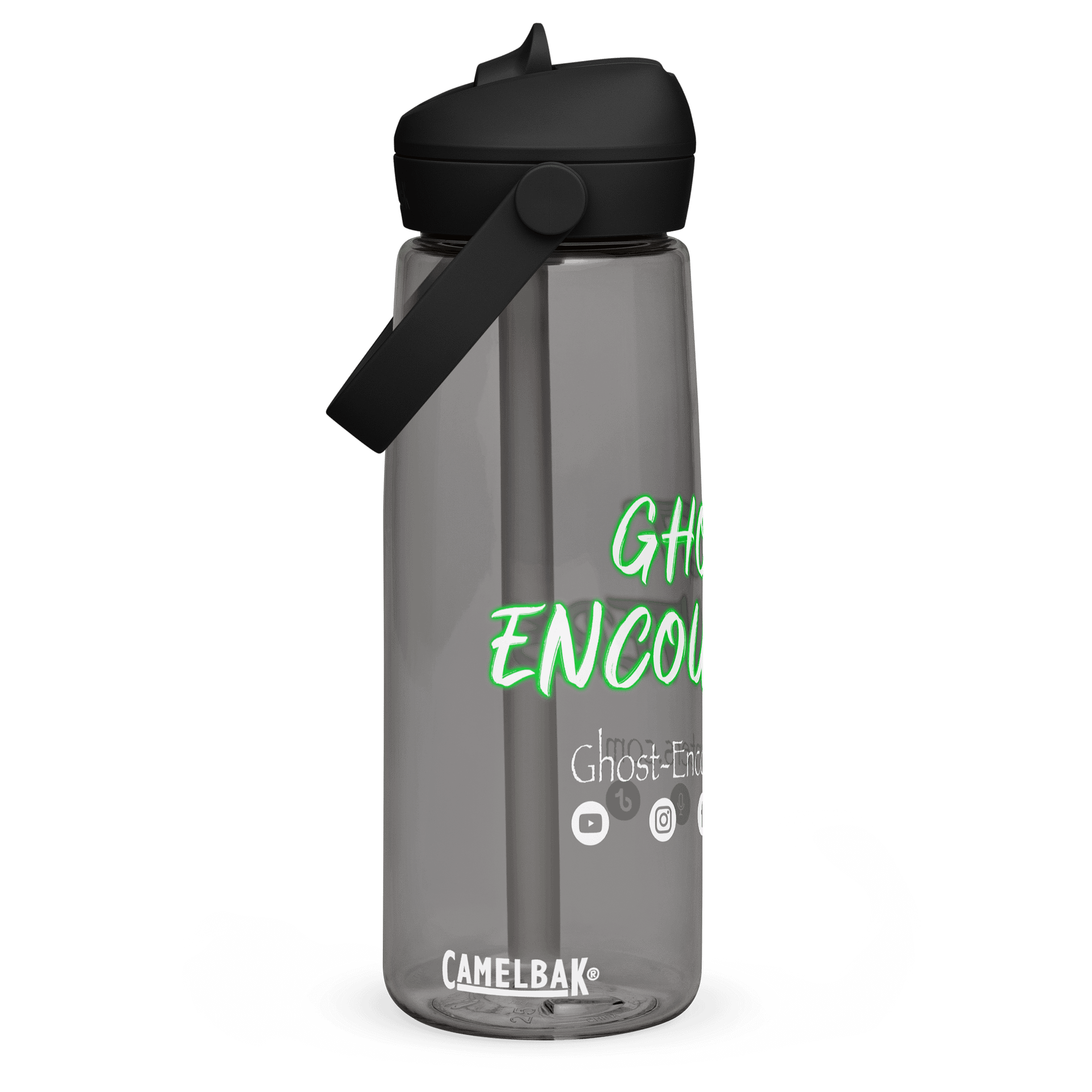 Ghost Encounters Flip Straw Water Bottle product image (1)