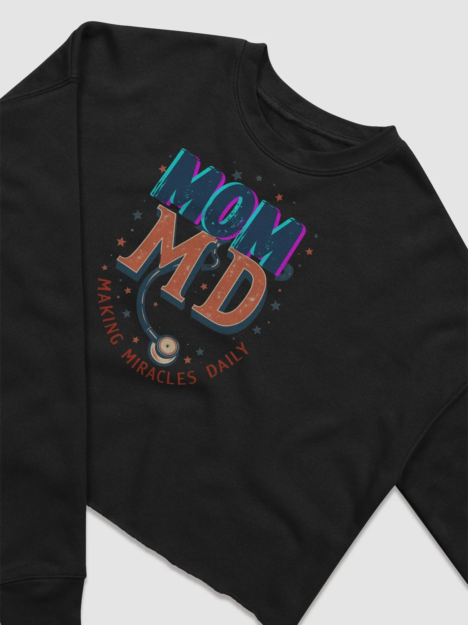 MOM, MD Miracle Maker Retro Crop Sweatshirt product image (8)