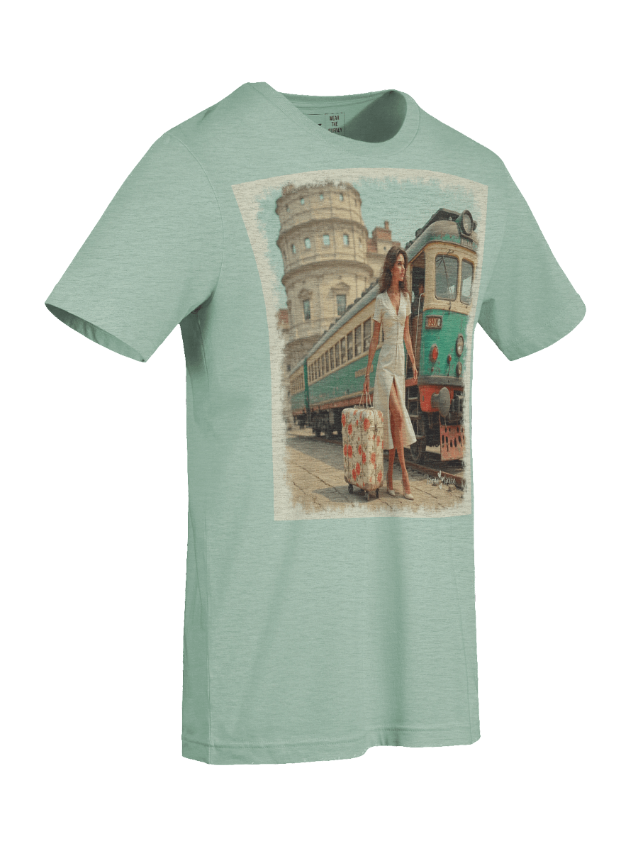 Retro Train Journey T-Shirt - Elegant Escape product image (68)