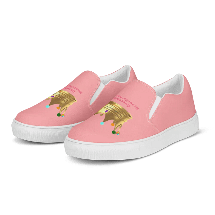 Queendom Beautiful Women Crown Canvas Shoes /Pink (TM) product image (2)