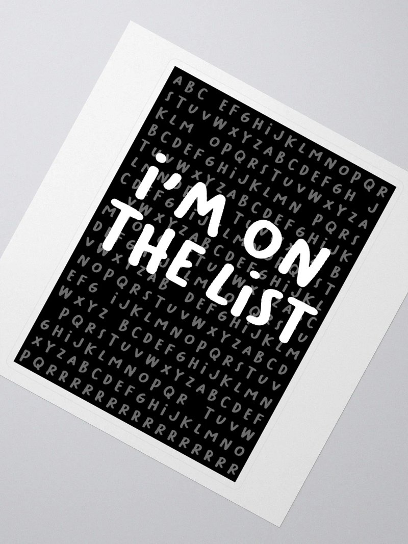 The List Sticker