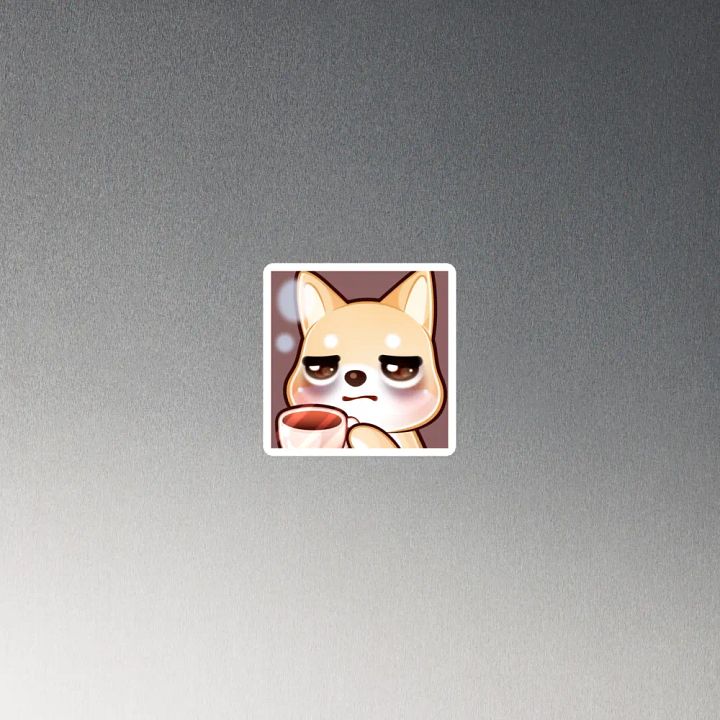 Shiba Coffee Emote Magnet product image (4)