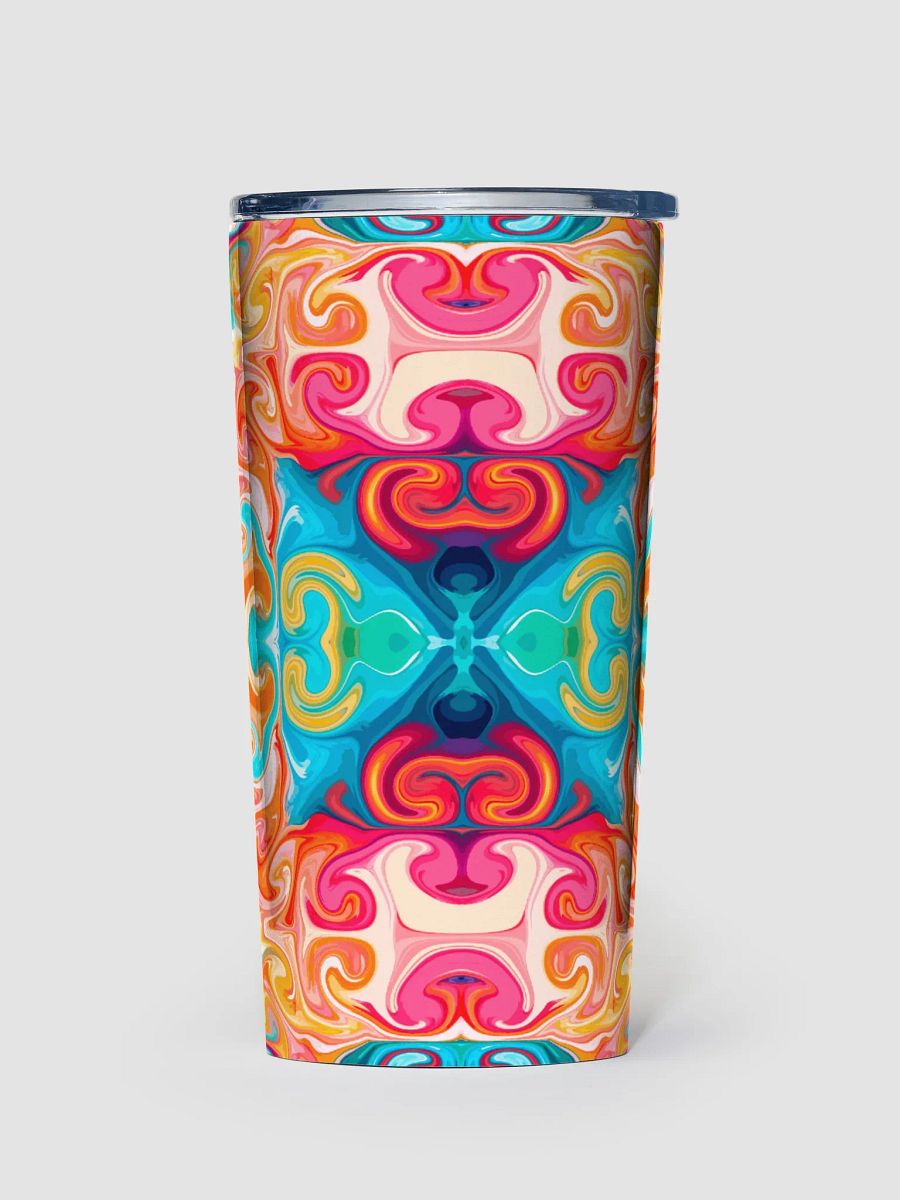 Vibrant symmetrical pattern 20oz stainless steel Tumbler product image (1)