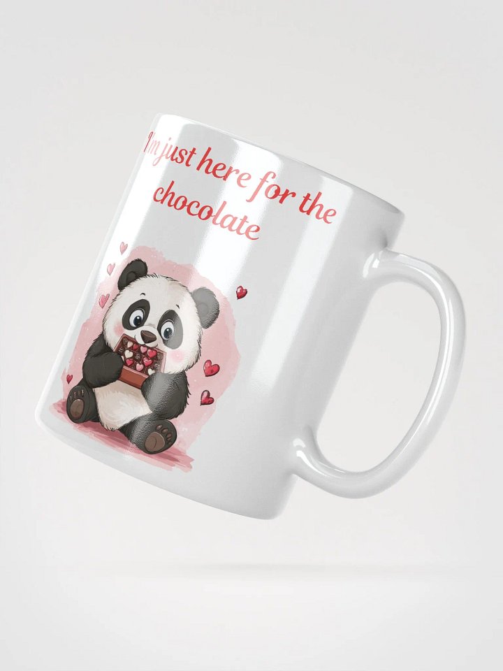 Just here for the chocolate love coffee mug product image (6)
