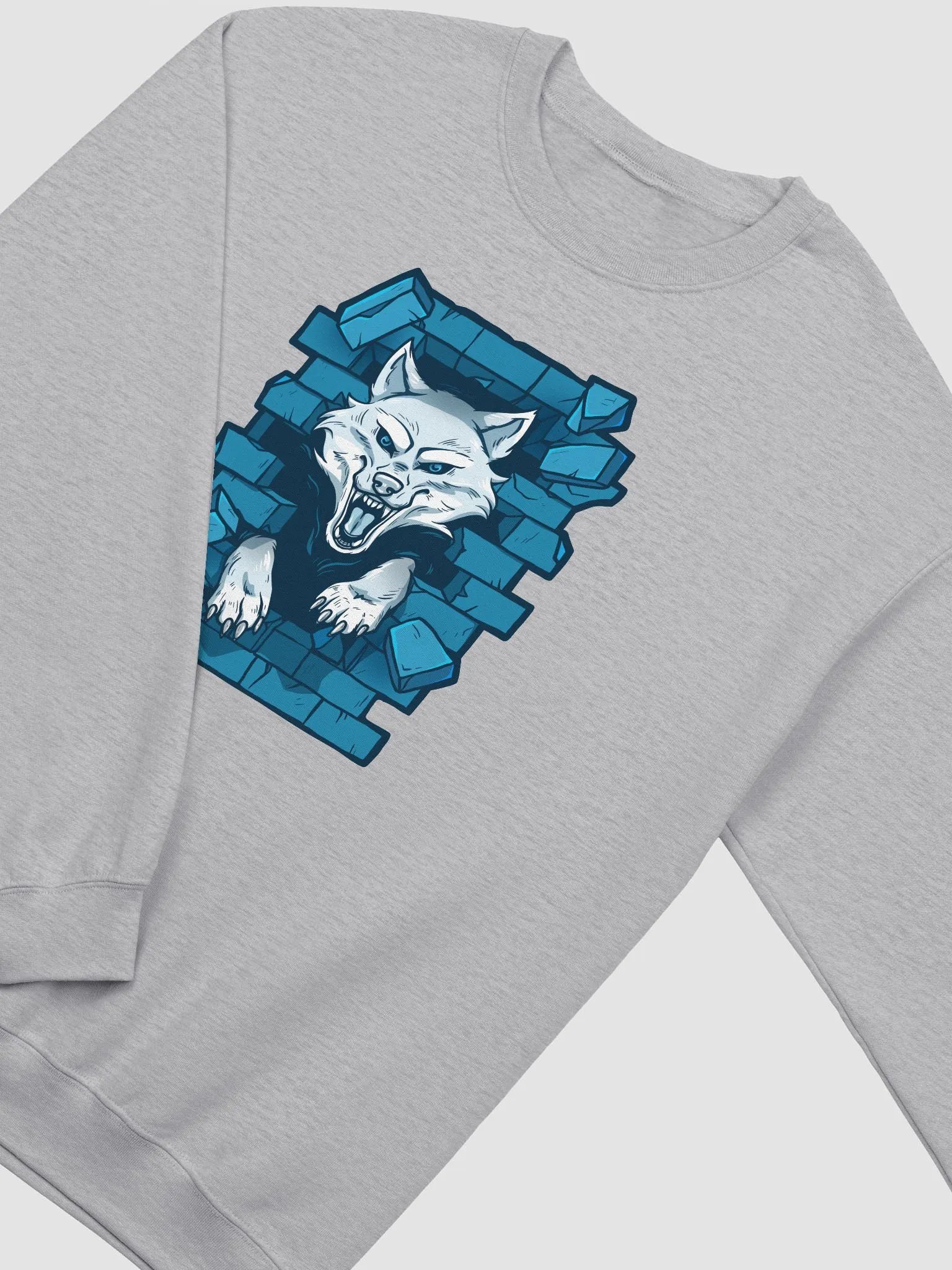 Wallzer Blue Wolf Crewneck product image (3)